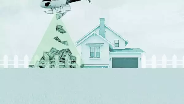 Dinero helicóptero consiste en que el banco central regrese dinero en devoluciones de impuestos a millones de ciudadanos.