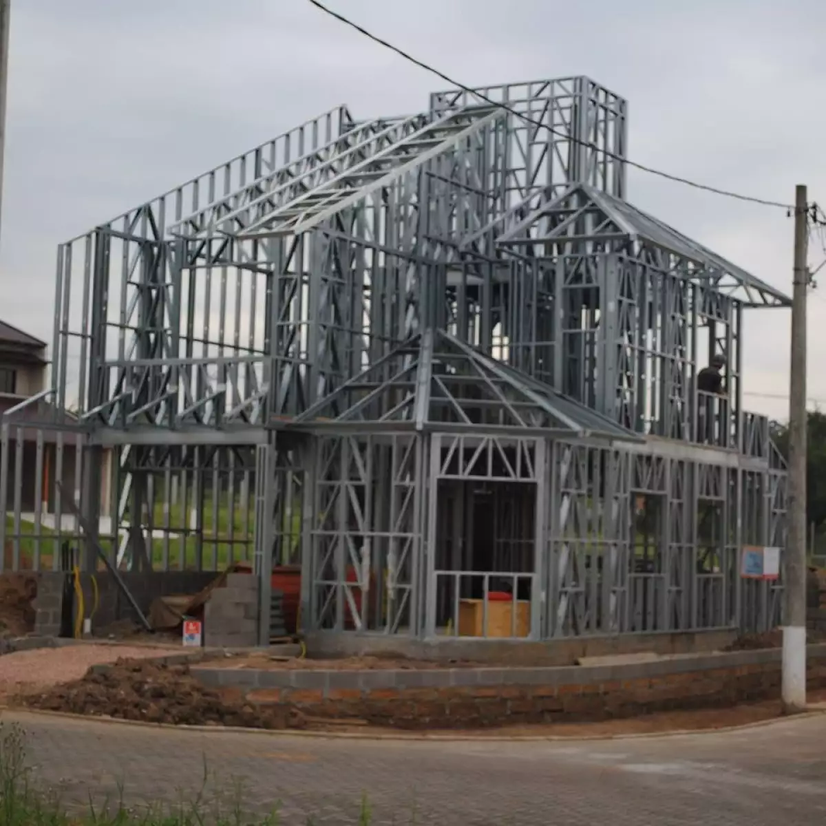 Estructura de casa prefabricada