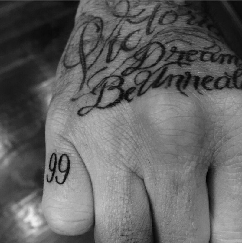 David Beckham Rinde Tributo A Su Mujer Victoria Con Un Nuevo Tatuaje