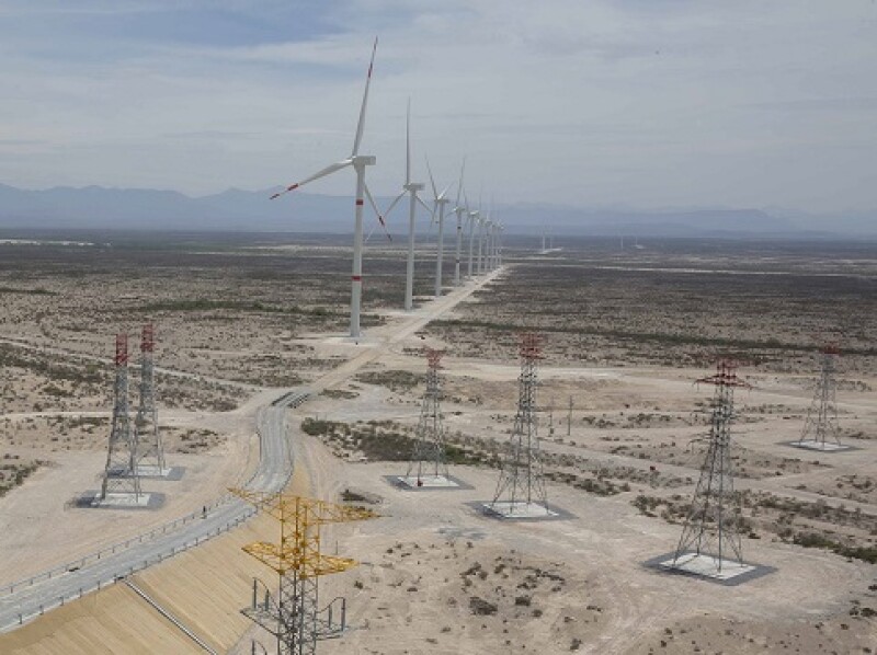 Parque E�lica Coahuila instalaciones