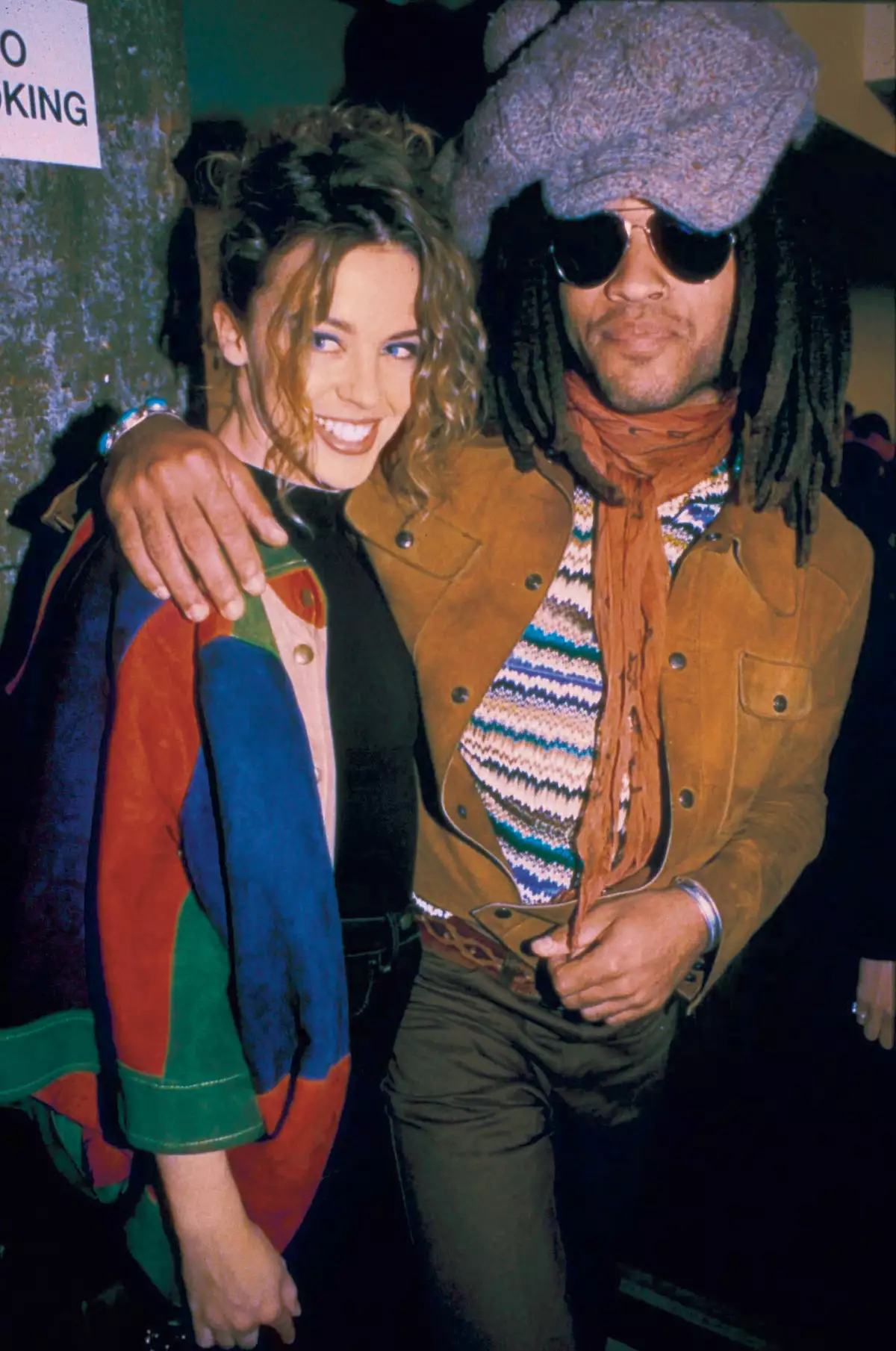 KYLIE MINOGUE AND LENNY KRAVITZ, LONDON, BRITAIN - 1991