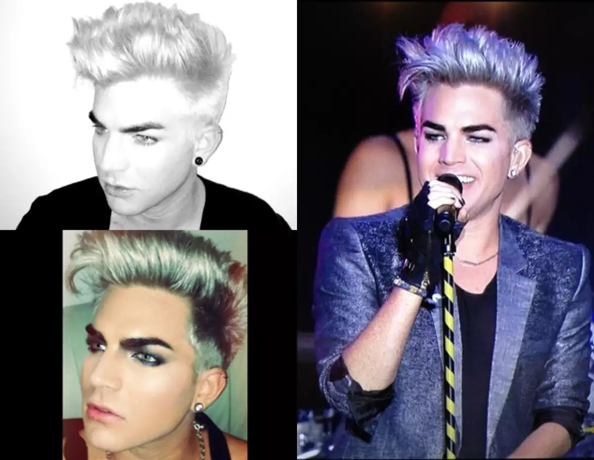 Adam Lambert también se volvió rubio