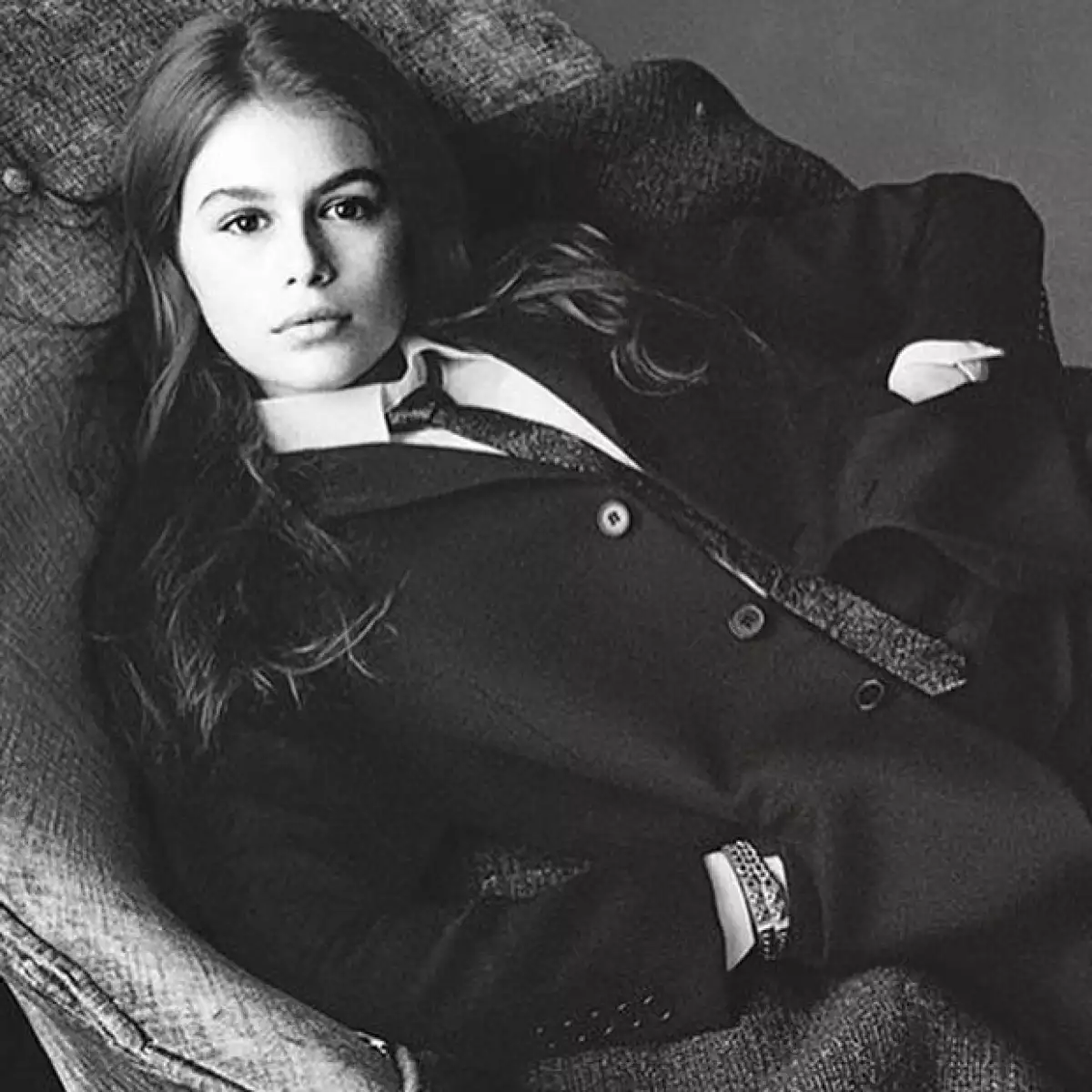 Kaia logró firmar para una de las agencias de modelaje más importantes, además de posar para Vogue Italia.