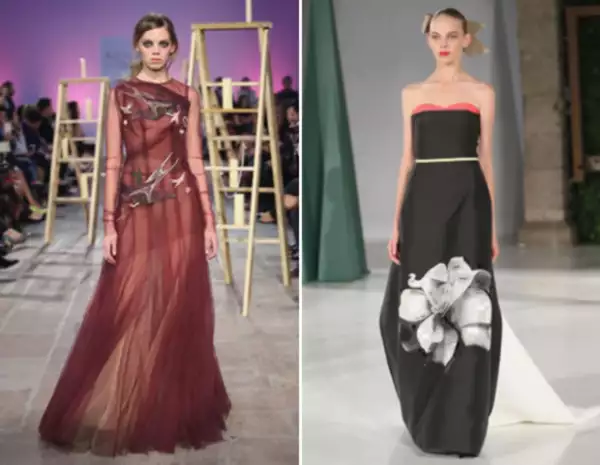 Mariana en el desfile de Alexia Ulibarri (izq.) y Carolina Herrera (der.), ambos en México.