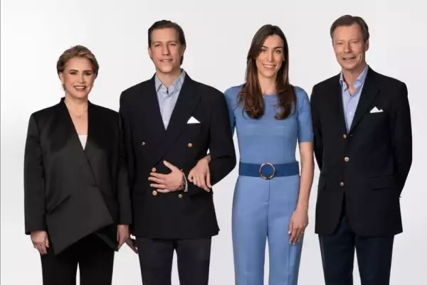 María Teresa de Luxemburgo, Scarlett-Lauren Sirge, príncipe Luis y el gran duque Enrique