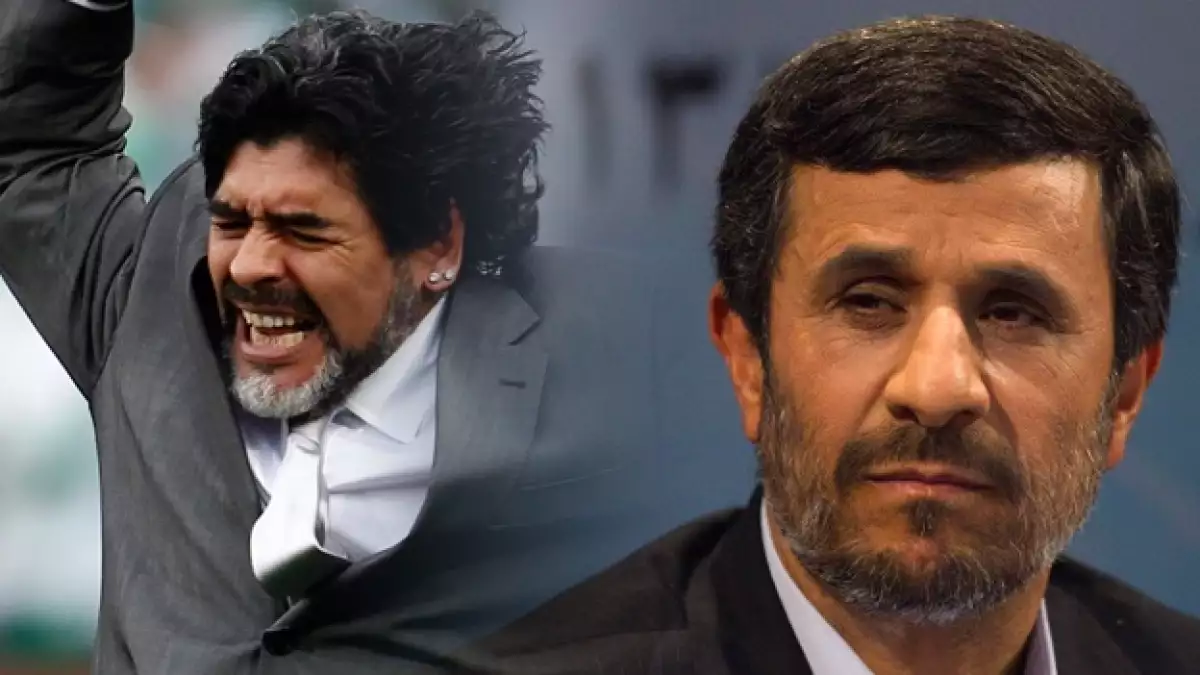 Diego Armando Maradona Mahmoud Ahmadinejad futbol irani