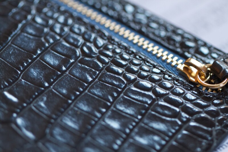 Leather Zip wallet