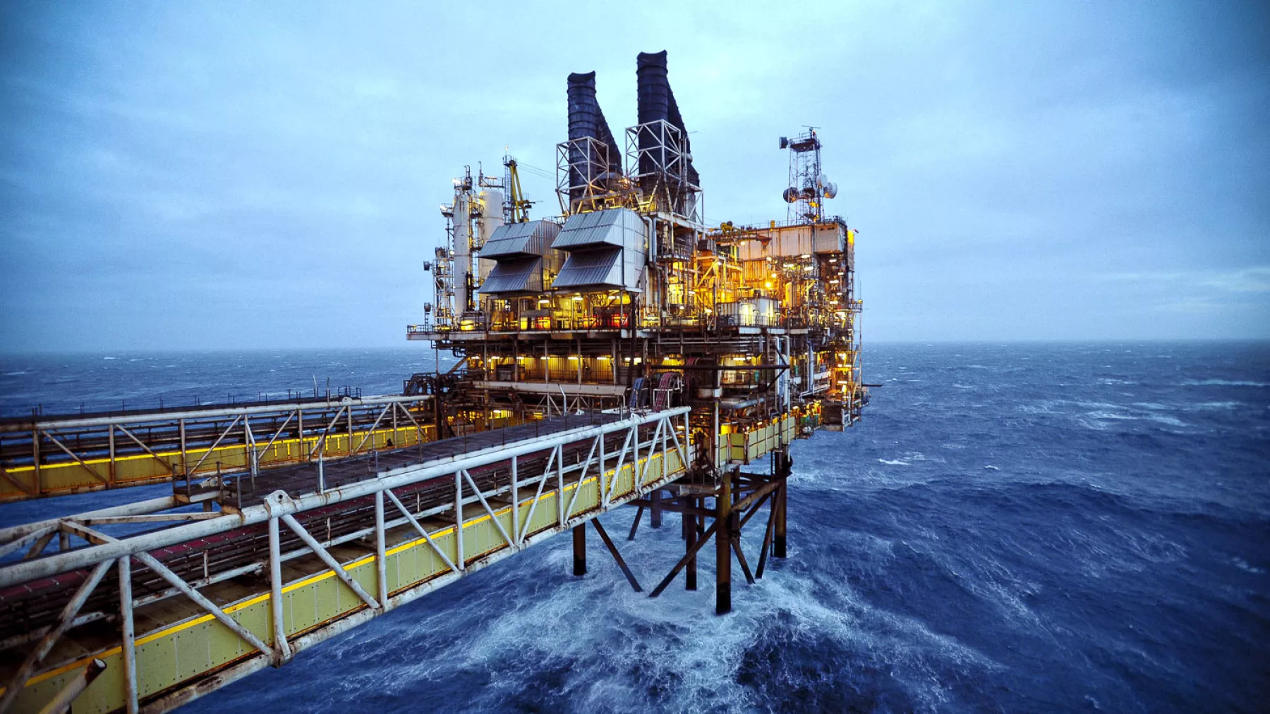 FILE PHOTO: File photo of a section of the BP Eastern Trough Area Project oil platform in the North Sea