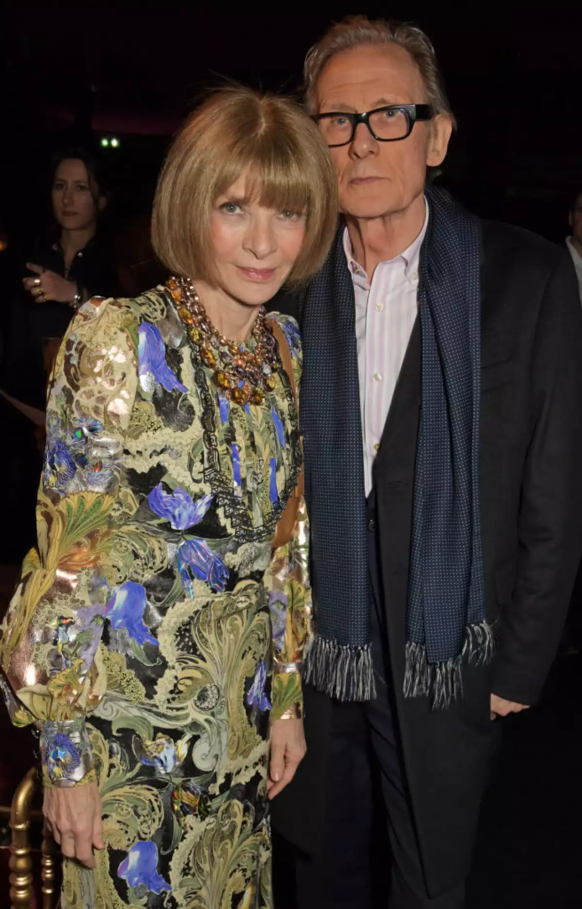 Anna Wintour y Bill Nighy.