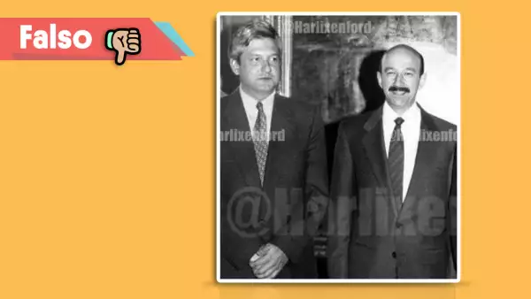 Foto falsa Amlo - Salinas