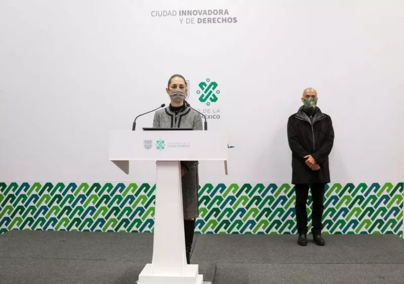 Claudia Sheinbaum, durante la conferencia de prensa de este lunes.
