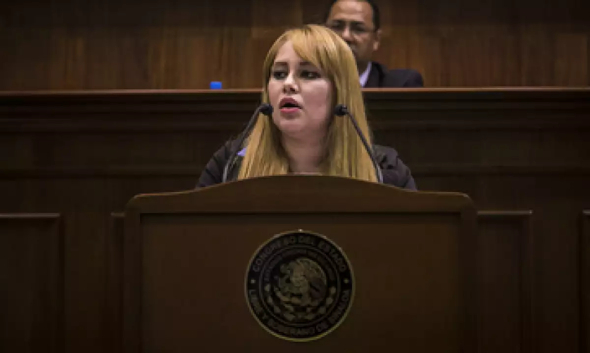 La diputada Lucero Sánchez llegó al Congreso de Sinaloa mediante una coalición encabezada por el PAN. (Foto: Cuartoscuro )