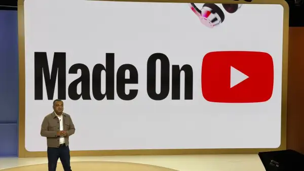 Fotografía del escenario durante el Made On de YouTube 2026.