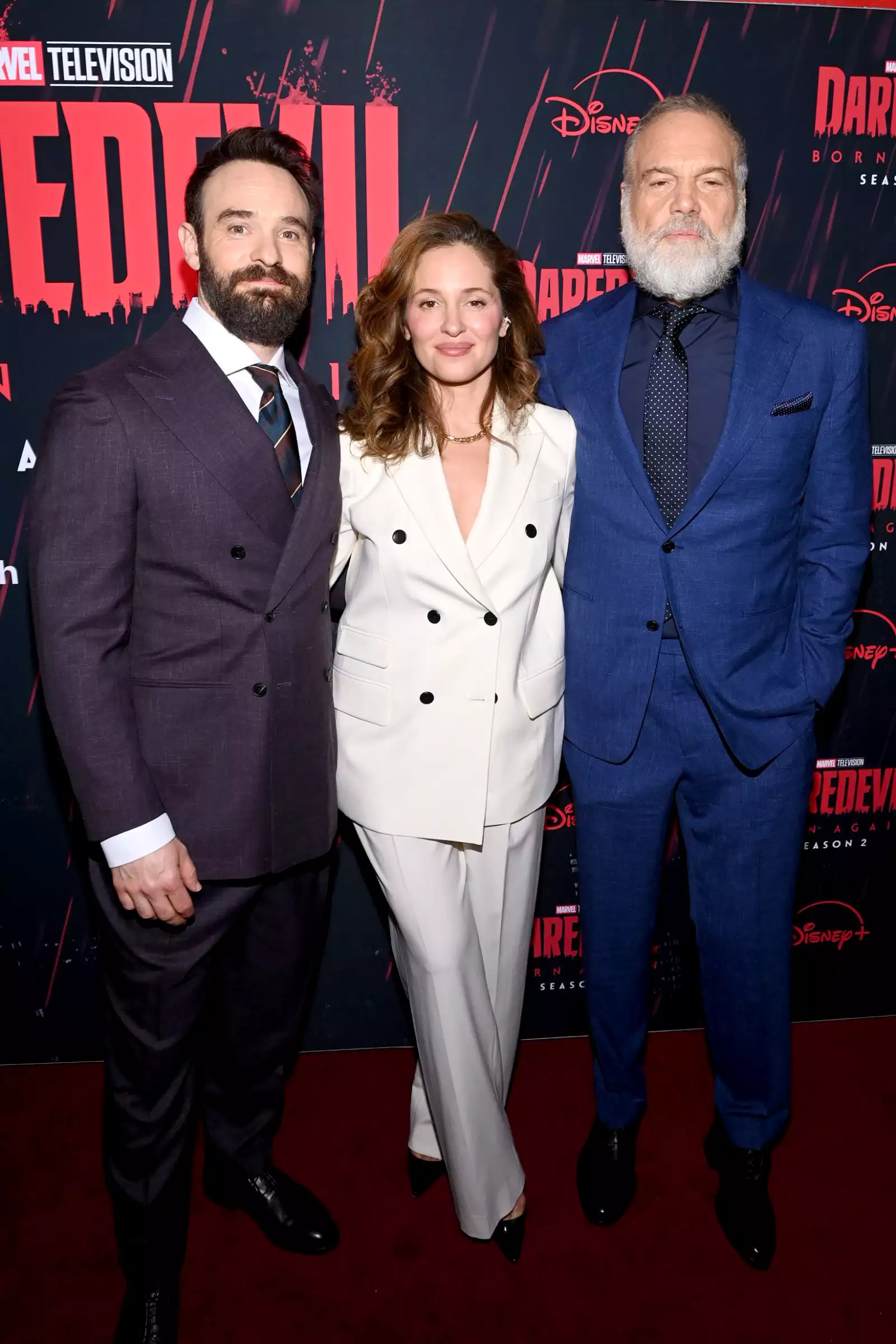 Charlie Cox, Vincent D'Onofrio y Margarita Levieva