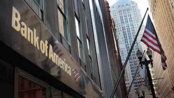 Una sucursal de Bank ok America en la ciudad de Nueva York en Estados Unidos.