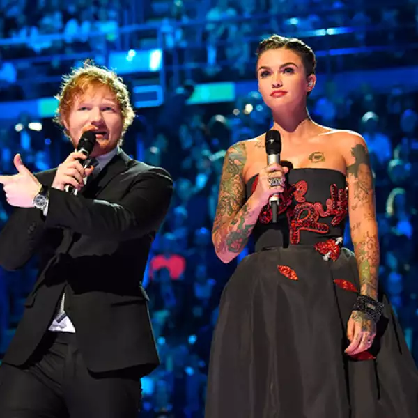 Ed Sheeran y Ruby Rose