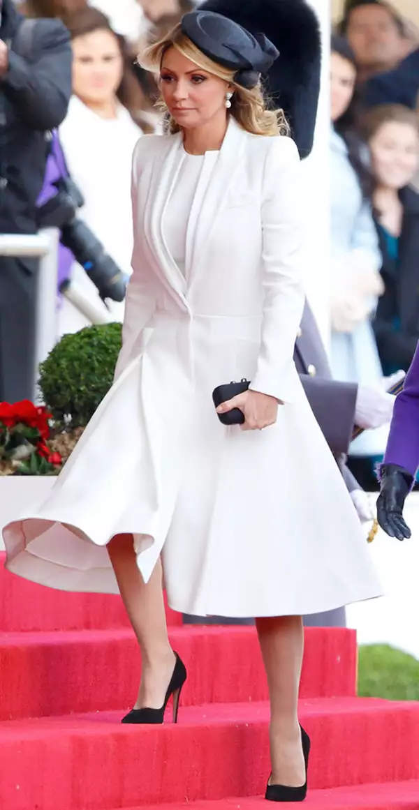 Angélica Rivera usando un diseño de Alexander McQueen.