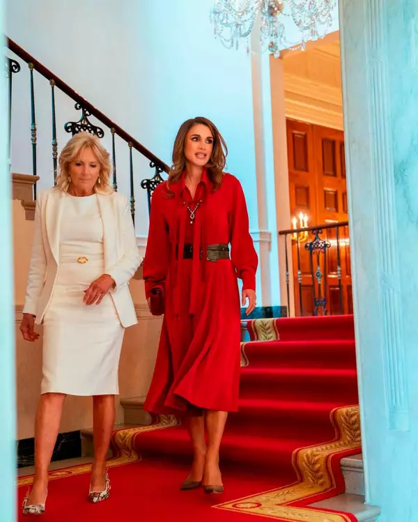 Jill Biden y Rania de Jordania hicieron buena mancuerna de estilo.