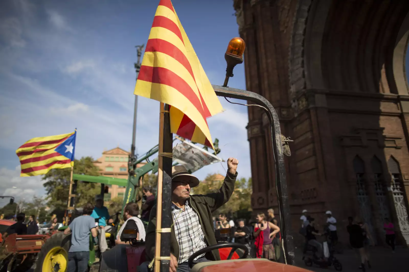 Situation outside Parliament of Catalonia in Barcelona