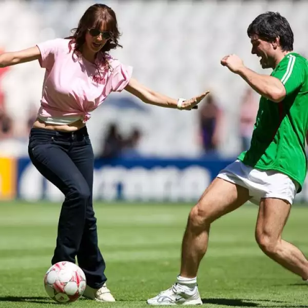 En el juego también participó la productora Carla Estrada.