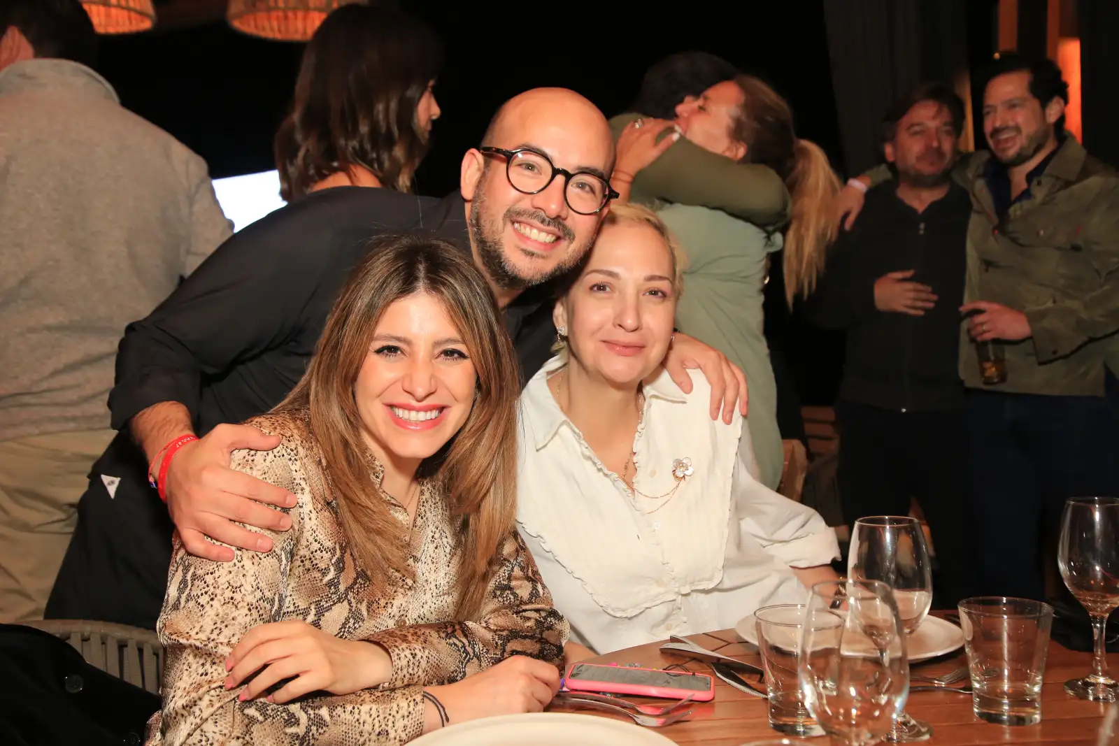 Giselle Aboudib, Sergio Moreno y Ana Hernández
