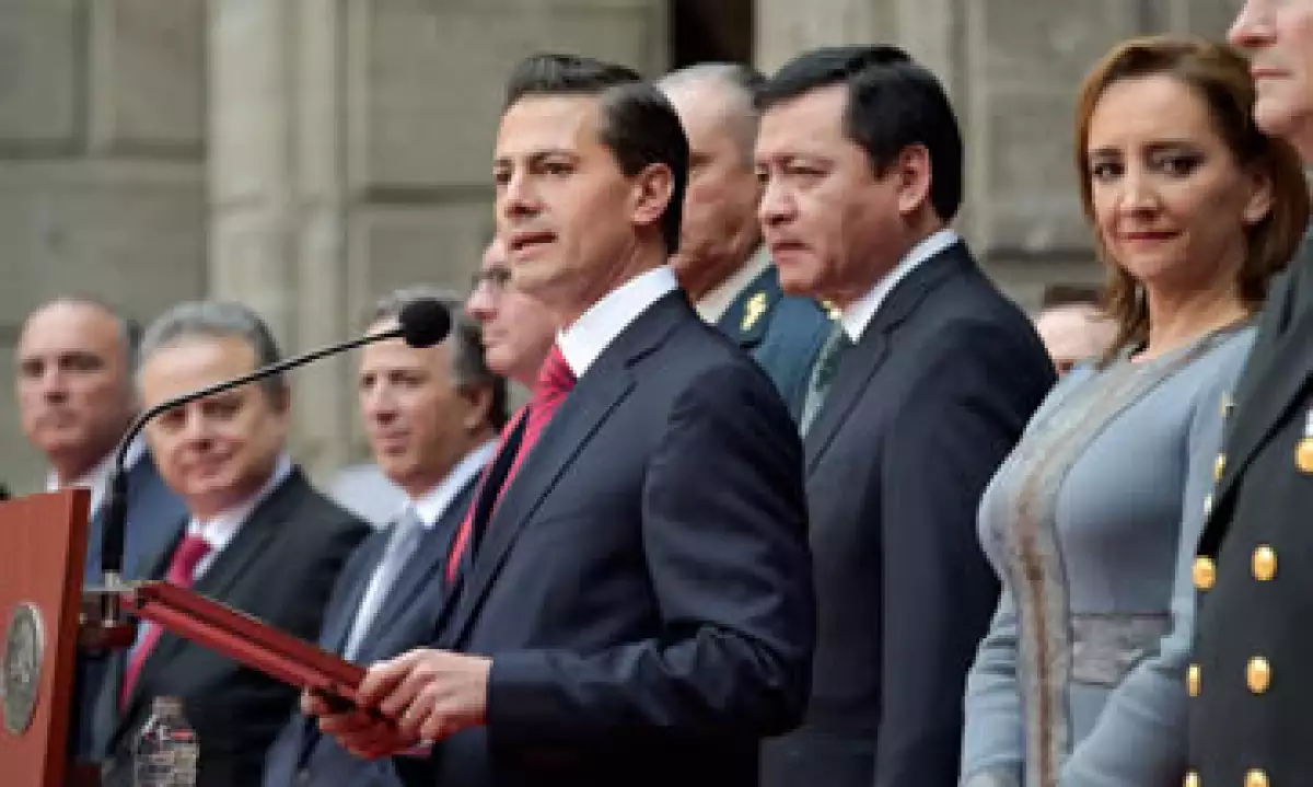 El mandatario mexicano dio un mensaje en Palacio Nacional durante una salutación de fin de año con servidores públicos federales (Foto: Facebook/Enrique Peña Nieto)