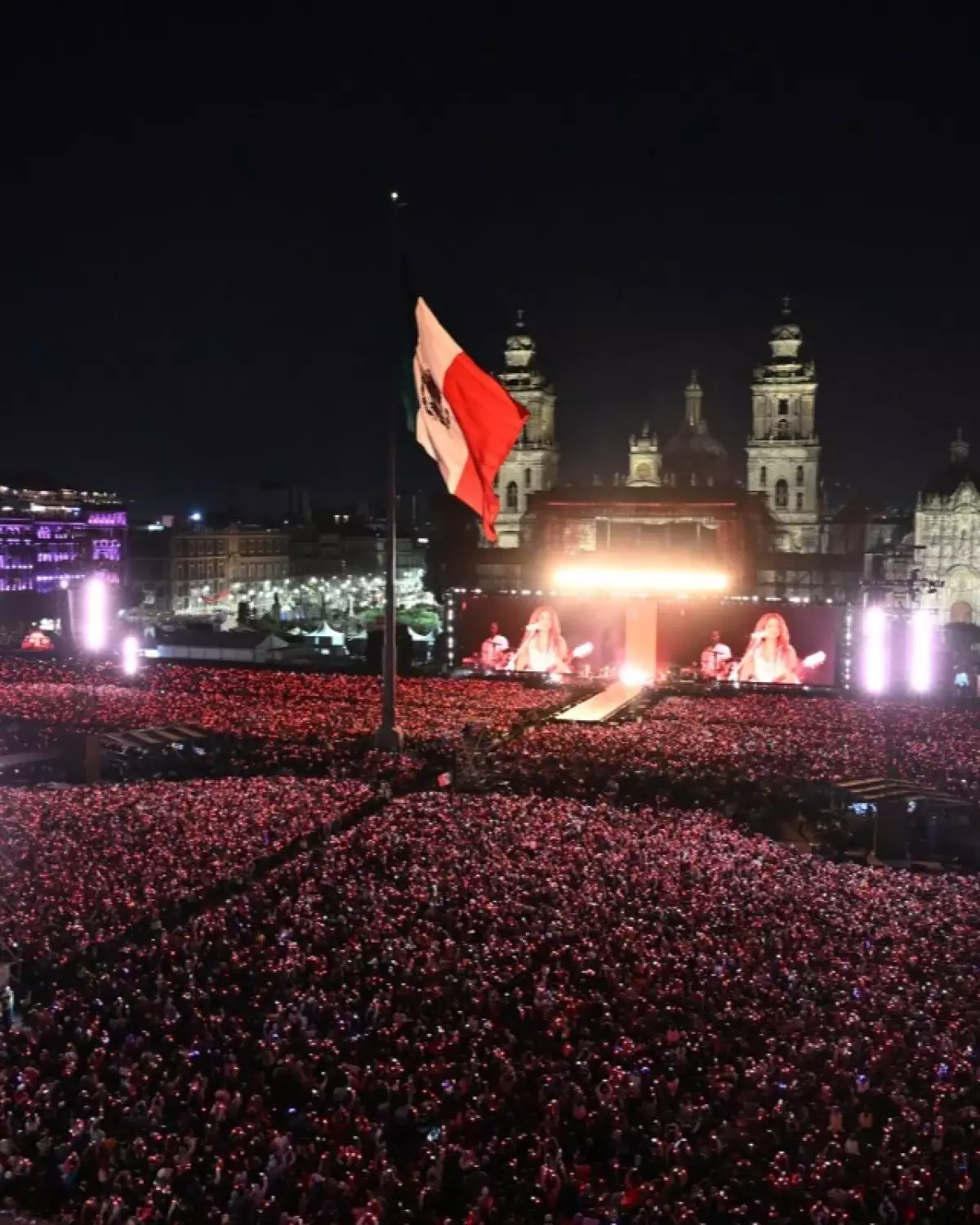 Shakira en el Zócalo