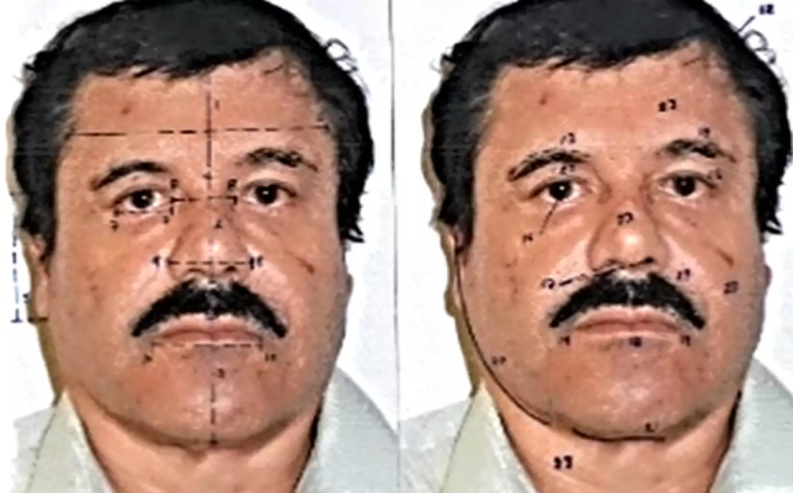 Los peritos también compararon los rasgos faciales de El Chapo a através de fotografías, y por medio de un método antropométrico comparativo de medidas, es decir,  midiendo los rasgos faciales  y comparándolos.