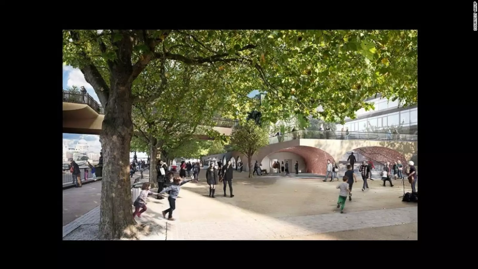 londres tamesis puente jardin