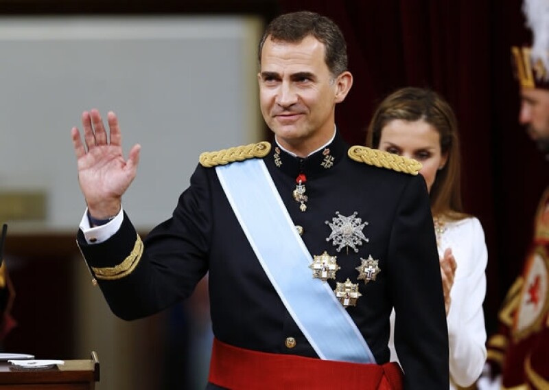 En el Congreso de los Diputados, Felipe VI dio su primer discurso como rey.