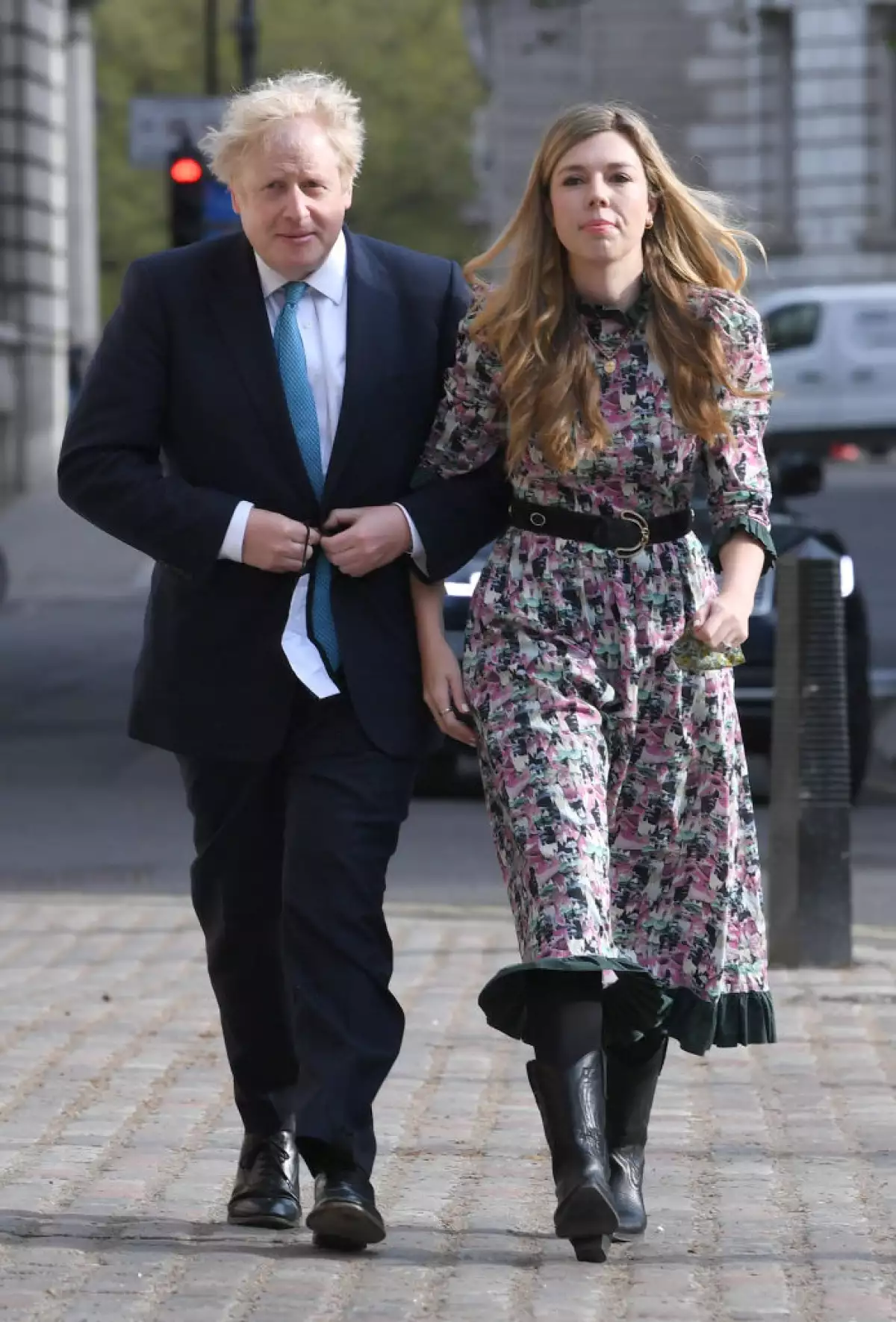 Boris y Carrie Johnson.