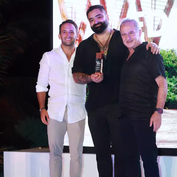 Alfonso Helfon , Paco Ruano y Salomón Helfon 