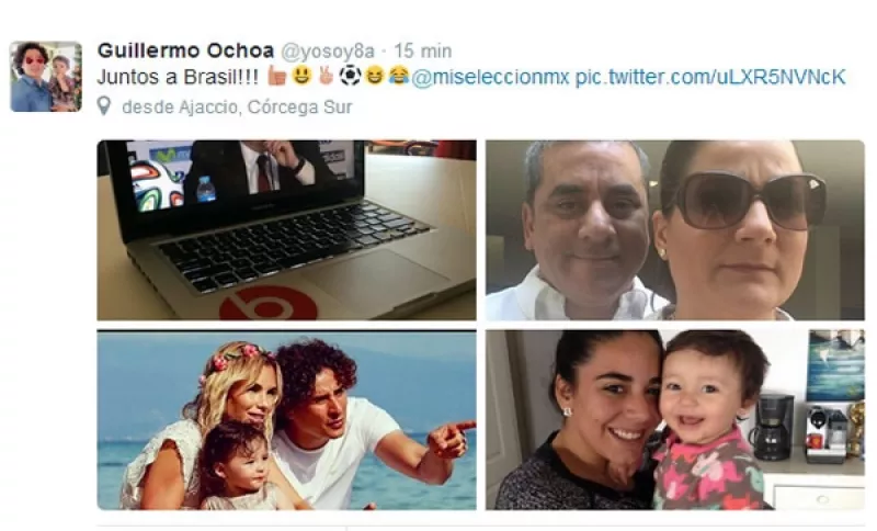 Su novia y su hija, de un año de edad, son las seguidoras número uno del guardameta que el día de hoy enfrenta a Brasil.