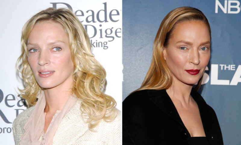 Así ha cambiado la cara de Uma Thurman.