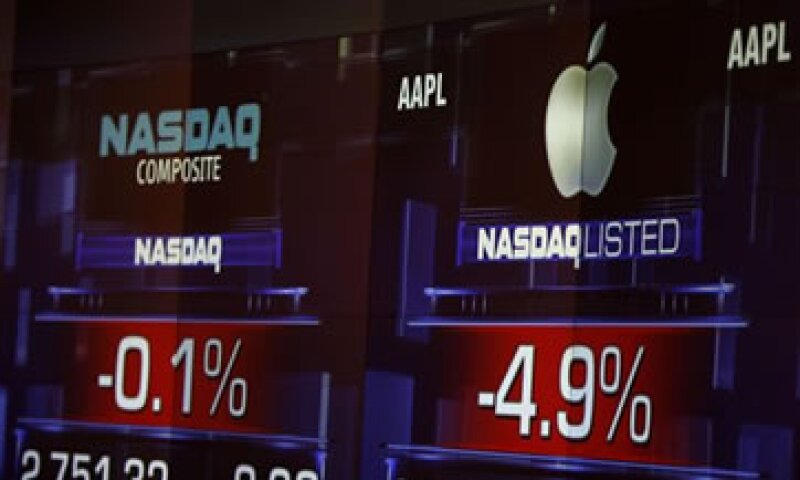 La acción de Apple había sido suspendida en el Nasdaq. (Foto: AP)