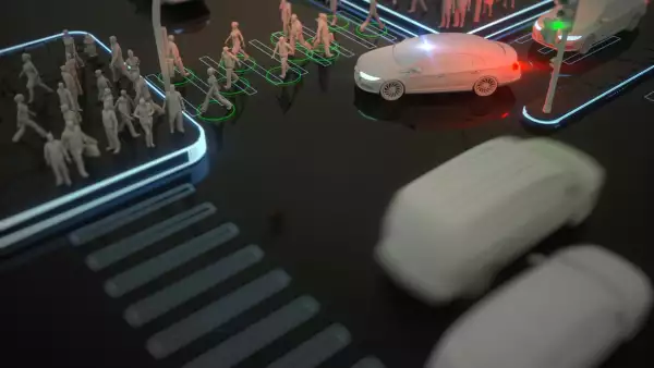 Auto eléctrico autónomo / para ciudades inteligentes diálogos