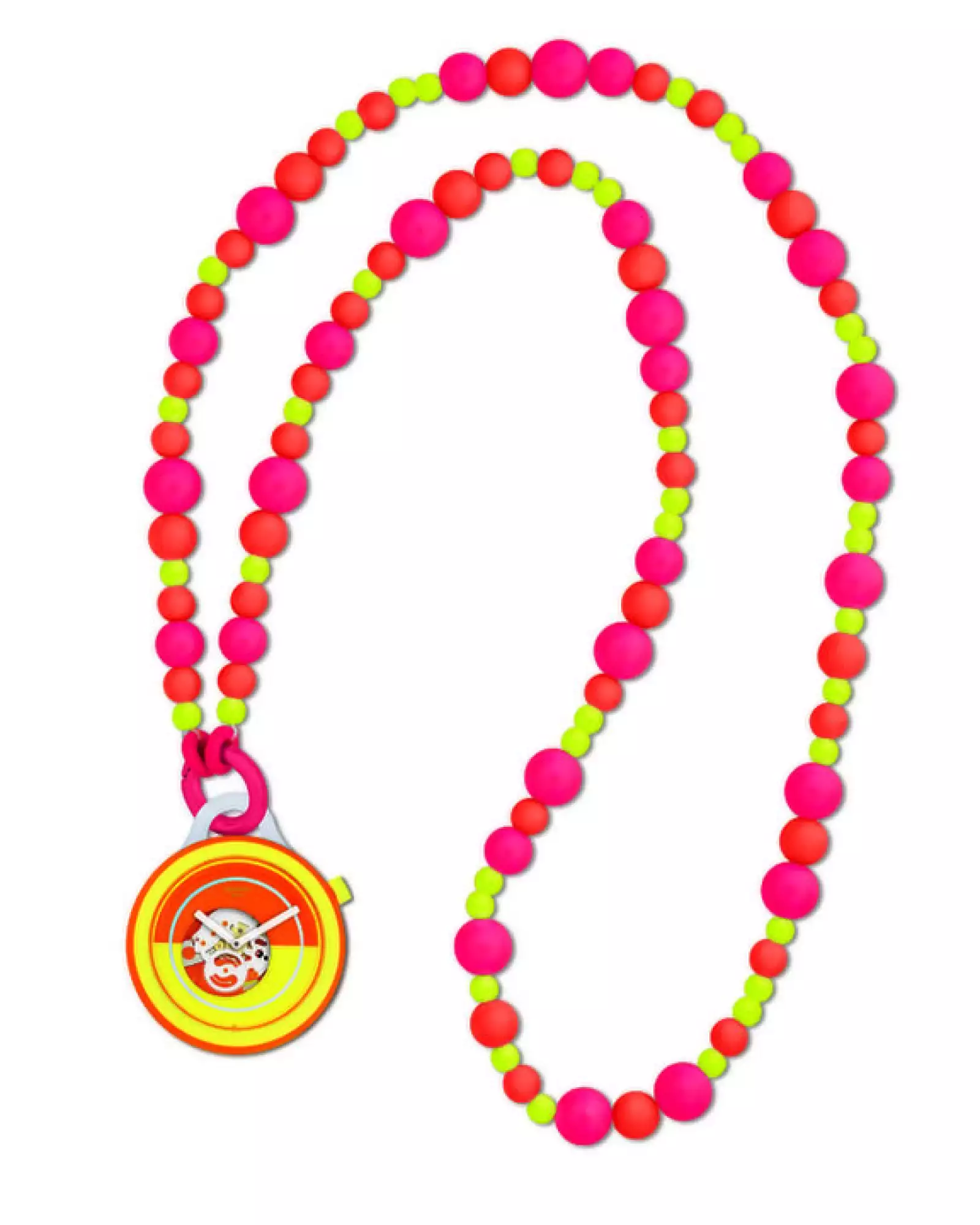 Como collar, Swatch también crea estos divertidos collares intercambiables.