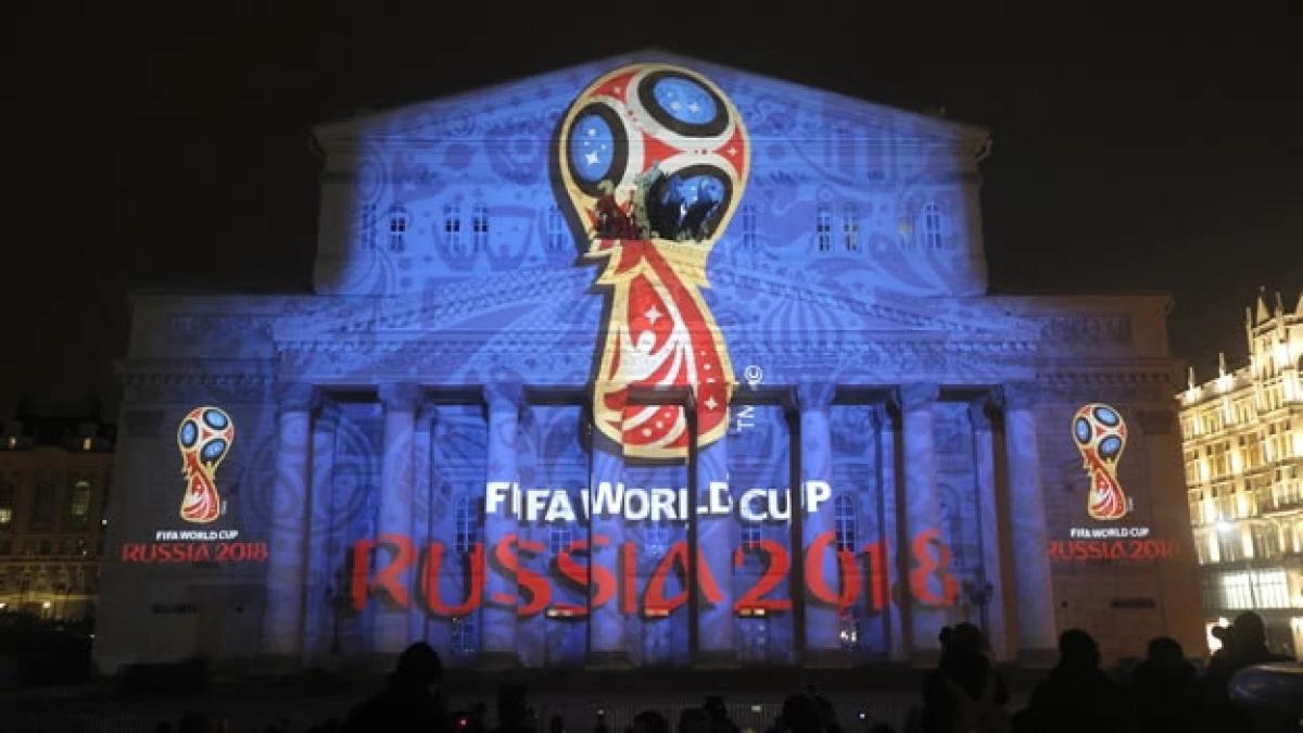 El logo oficial del Mundial de futbol de Rusia 2018, develado en octubre de 2014