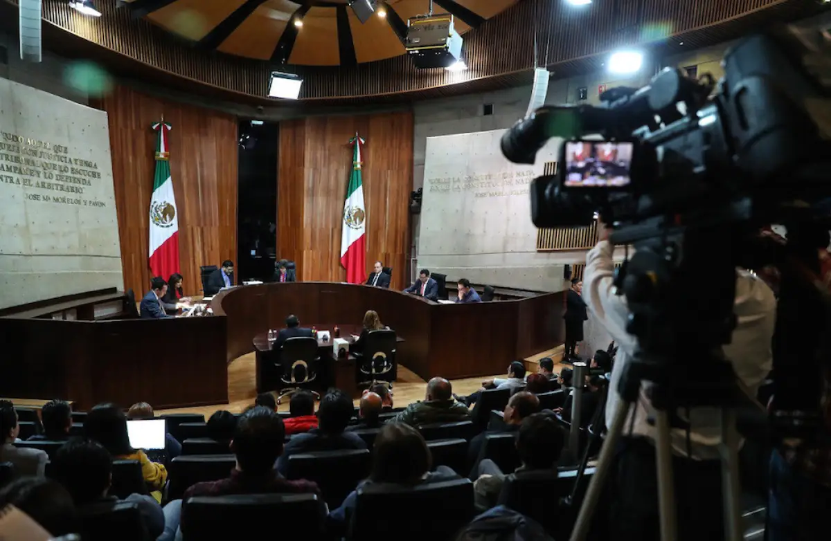 Sesión del Tribunal Electoral del Poder Judicial de la Federación