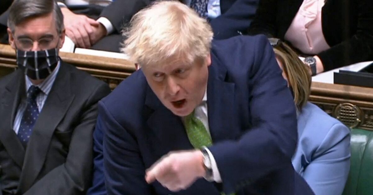 Boris Johnson, on the ropes for the party scandal