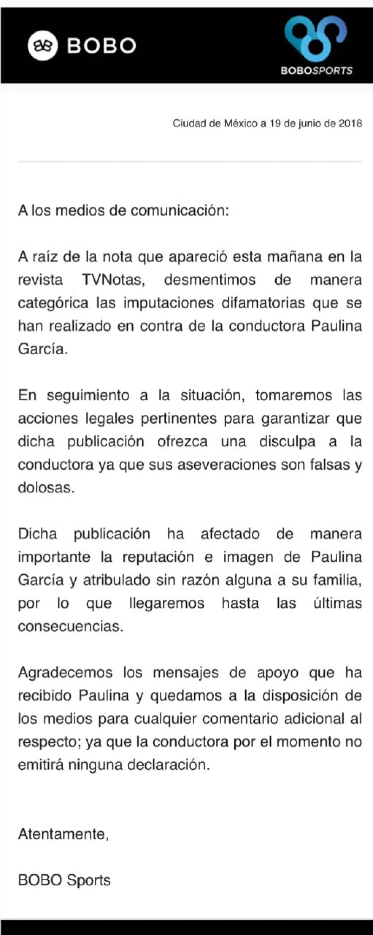 Comunicado Bobo