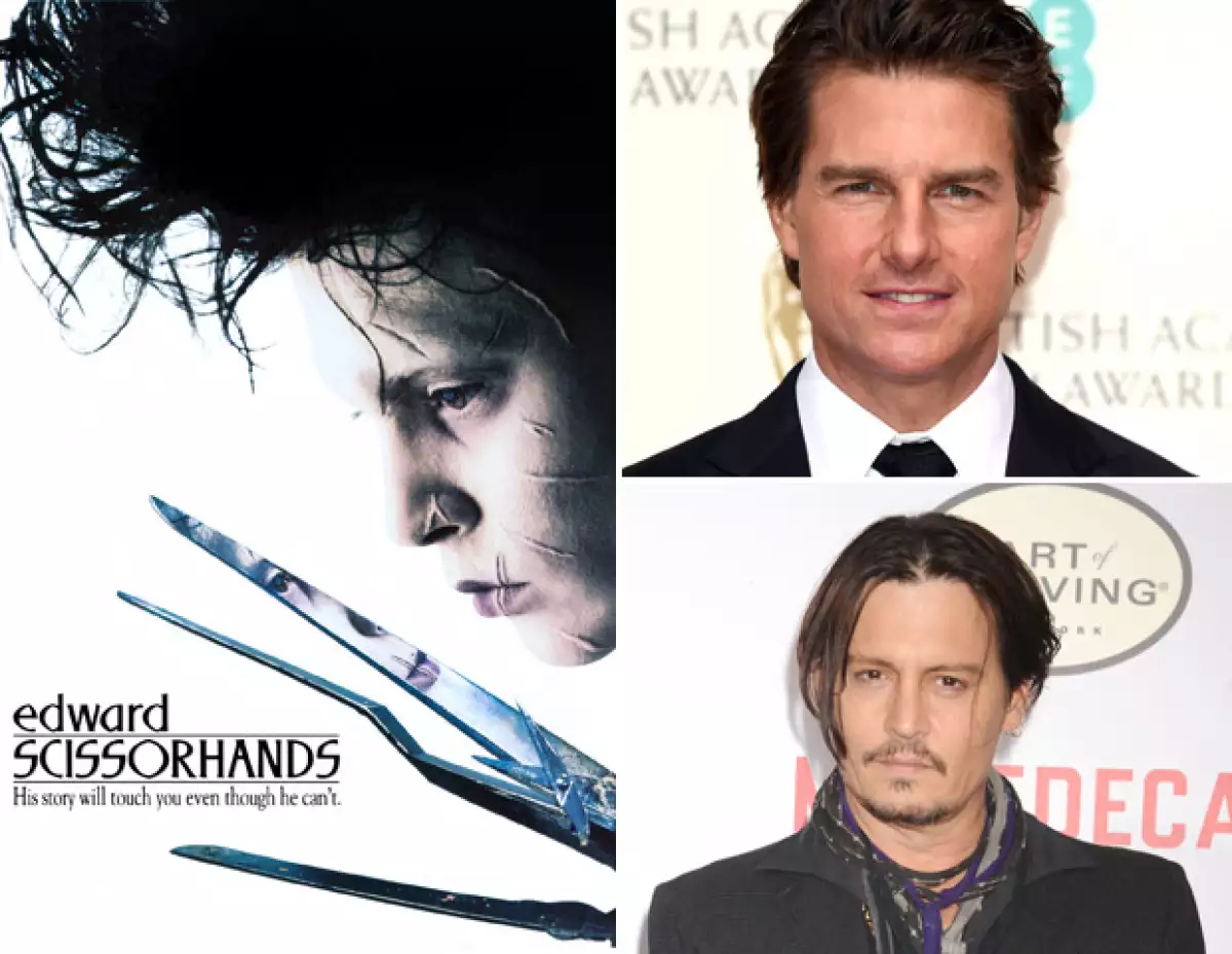 Tom Cruise rechazó el papel de Edward Scissorhands y del agente Salt, el cual se lo quedó Angelina Jole