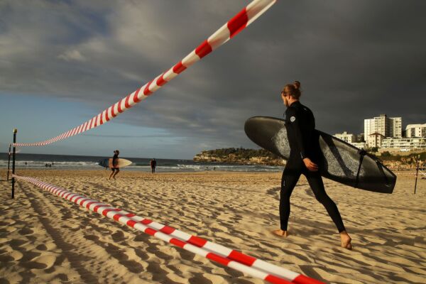 Bondi And Bronte Beaches Reopen For Exercise As Australian Coronavirus Infection Rate Continues To Decline