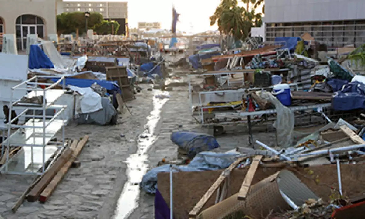 El paso del huracán Odile afectó varios hoteles y establecimientos comerciales. (Foto: Notimex)