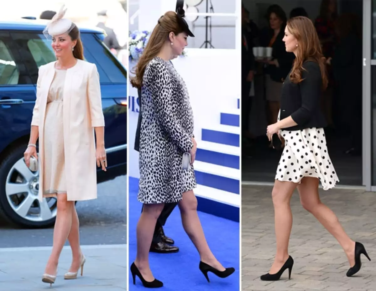 Kate normalmente usa estos dos pares de zapatos, por lo que se le facilita caminar en ellos.