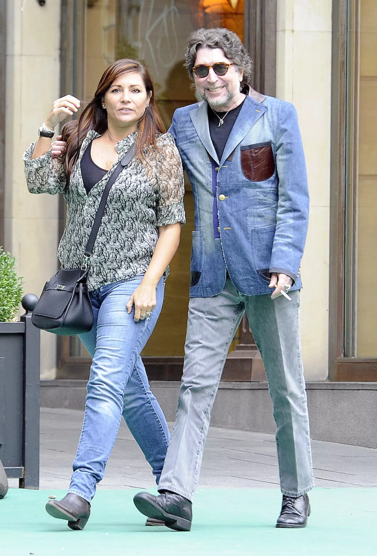 Jose Tomas and Joaquin Sabina Sighting In Madrid - September 25, 2012