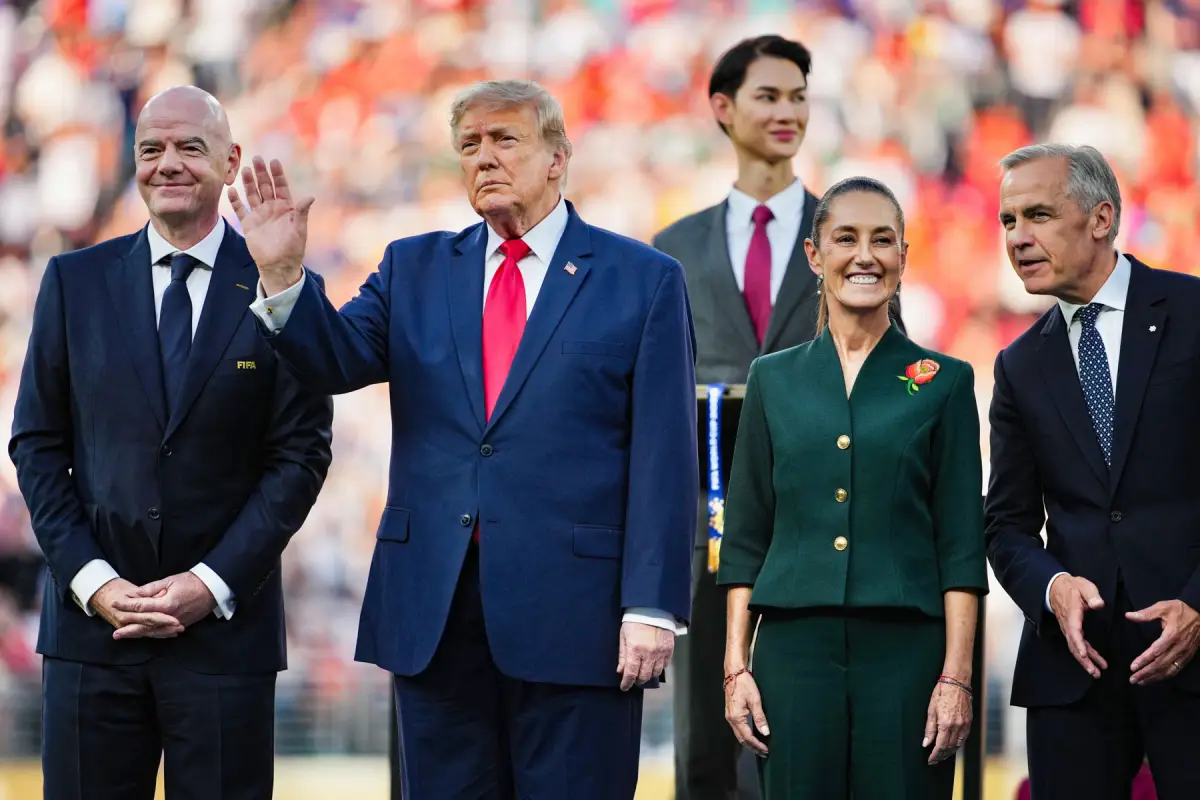 President Trump And First Lady Attend FIFA World Cup Final In New Jersey