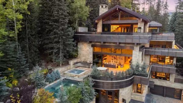 Vista aérea de uno de los resorts que se encuentran en el maravilloso destino de Vail.