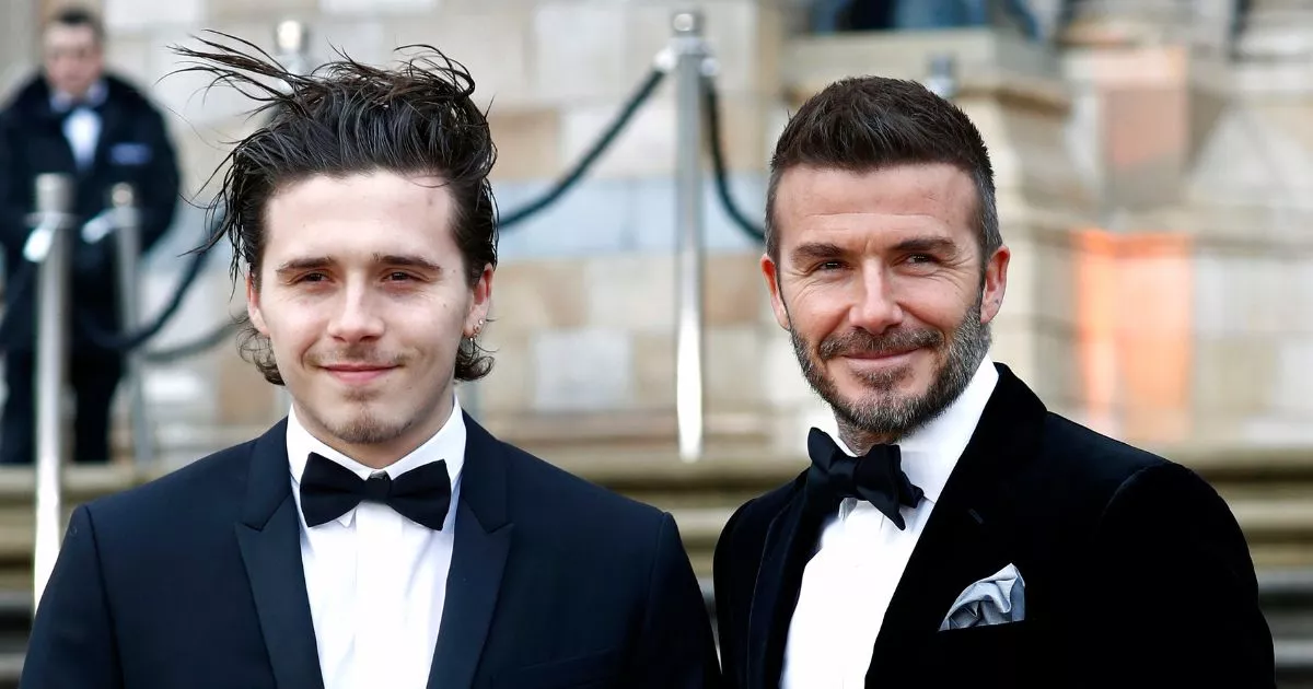 Brooklyn Beckham y David Beckham 