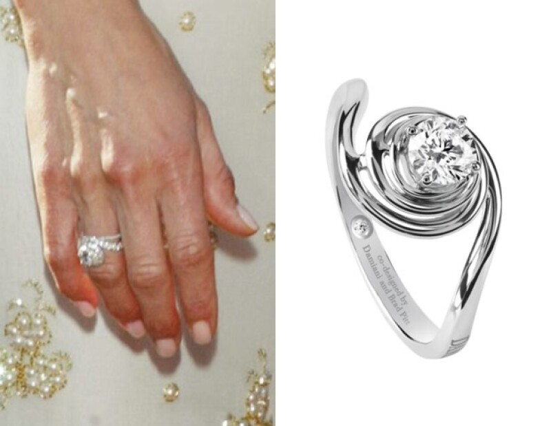 Silvia Damiani y Brad Pitt diseñaron la pieza Promise en conjunto. Una versión con la que él le propuso matrimonio a Jennifer Aniston sigue siendo una constante para la firma.